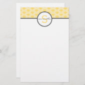 Yellow Sunrise Briefpapier (Voorkant / Achterkant)