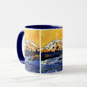 Yellow Sunset Mok (Voorkant links)