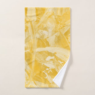 Yellow Sunshine Abstract Handdoek