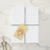 Yellow Sunshine Baby shower Dank u Labels Cadeaulabel (Met Touw)