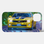 Yellow Superfast Sports Car Device Case (Achterkant (horizontaal))