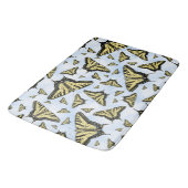 Yellow Swallowtail Butterflies Blue Sky Custom Badmat (Gekanteld)