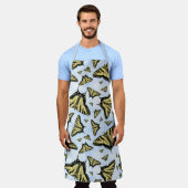 Yellow Swallowtail Butterflies Blue Sky Pattern Schort (Gedragen)