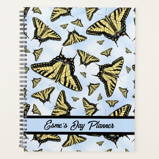 Yellow Swallowtail Butterflies Personalized Planner (Voorkant)