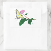 Yellow Swallowtail Butterfly Flower Stickers (Tas)