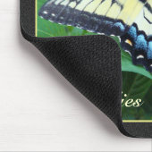 Yellow Swallowtail Butterfly Mousepad Muismat (Hoek)