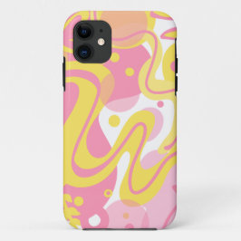 Yellow Swirl-Planten Case-Mate iPhone Case