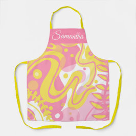 Yellow Swirl-Planten Schort