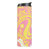 Yellow Swirl-Planten Thermosbeker (Gedraaid links)