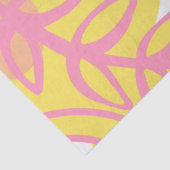 Yellow Swirl-Planten Tissuepapier (Detail)