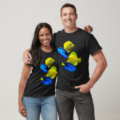 Yellow Tang Blue Tang Zoutwater Reef Fish Art T-shirt (Unisex)