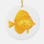 Yellow Tang Fish Keramisch Ornament (Voorkant)