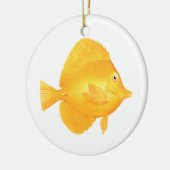 Yellow Tang Fish Keramisch Ornament (Links)