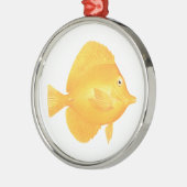 Yellow Tang Fish Metalen Ornament (Links)