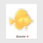 Yellow Tang Fish Sticker (Vel)