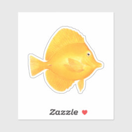 Yellow Tang Fish Sticker