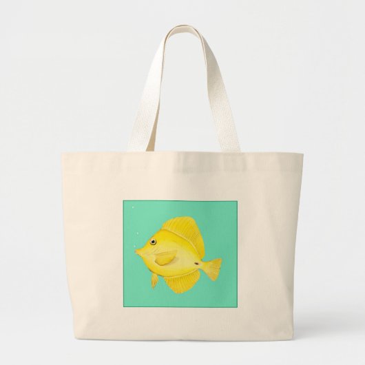 Yellow Tang Grote Tote Bag (Voorkant)