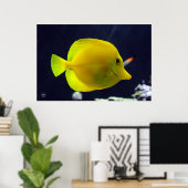 Yellow Tang Poster (Thuiskantoor)