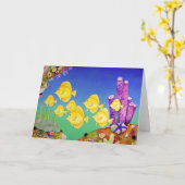 Yellow Tang School Kaart (Gele Bloem)