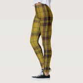 Yellow Tartan Kerstmis Leggings (Links)