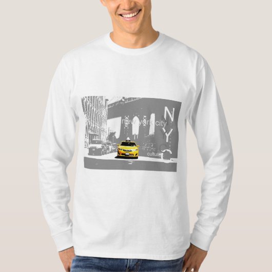 Yellow Tax Nyc New York City Brooklyn Mannen T-shirt (Voorkant)