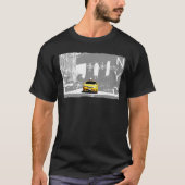 Yellow Taxi Brooklyn Bridge New York City Nyc T-shirt (Voorkant)