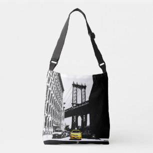 Yellow Taxi Brooklyn NYC New York City Zwart Crossbody Tas