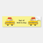 Yellow Taxi Bumpersticker (Voorkant)