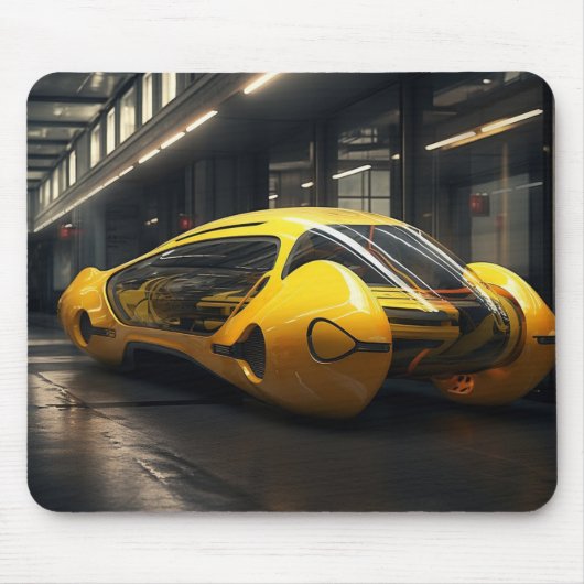 Yellow Taxi Cab Concept Muismat (Voorkant)