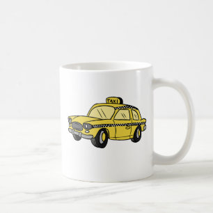 Yellow Taxi Cab Koffiemok