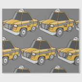 Yellow Taxi Cadeaupapier (Vlak)