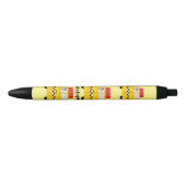 Yellow Taxi gepersonaliseerd Zwarte Inkt Pen (Voorkant)
