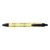 Yellow Taxi gepersonaliseerd Zwarte Inkt Pen (Achterkant)