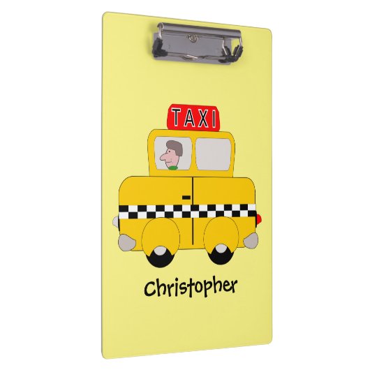 Yellow Taxi Klembord (Rechts)