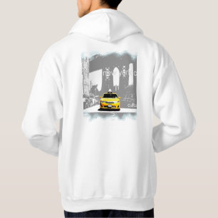 Yellow Taxi Nyc Brooklyn Bridge New York City Hoodie