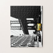 Yellow Taxi Nyc New York City Brooklyn Bridge Legpuzzel (Verticaal)