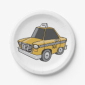 Yellow Taxi Papieren Bordje (Voorkant)