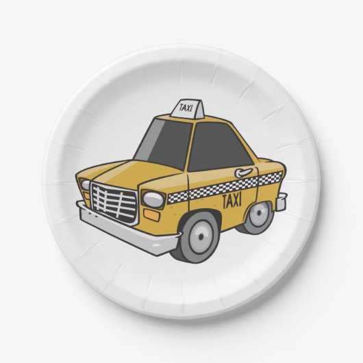 Yellow Taxi Papieren Bordje (Voorkant)