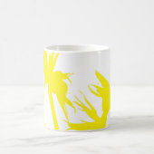 YELLOW - Tazon con Flor del paraíso en amarillo Koffiemok (Center)