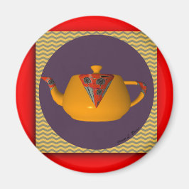 YELLOW TEAPOT MAGNEET
