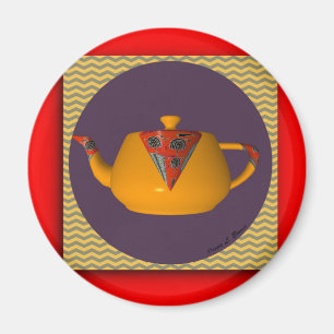 YELLOW TEAPOT MAGNEET