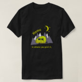 Yellow Teardrop Camper Trailer T-Shirt (Design voorkant)