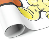 Yellow Teddy Bear Cadeaupapier (Rol Hoek)