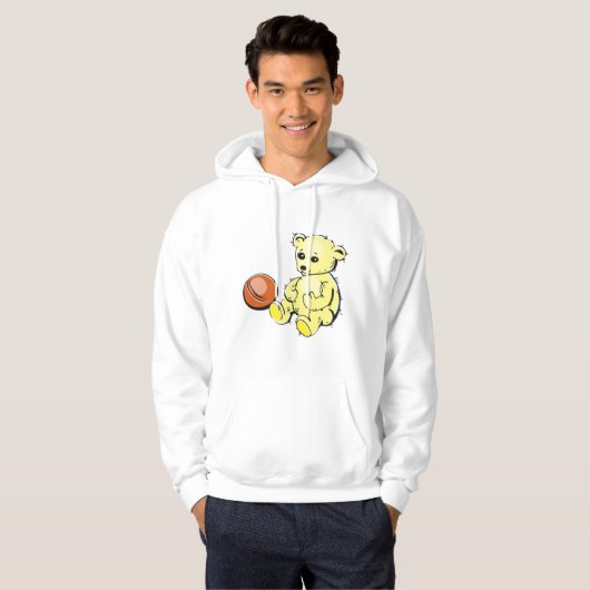 Yellow Teddy Bear Hoodie (Voorkant volledig)