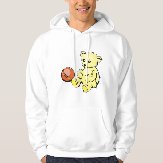 Yellow Teddy Bear Hoodie (Voorkant)