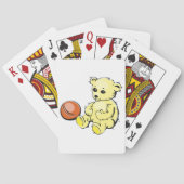 Yellow Teddy Bear Pokerkaarten (Achterkant)