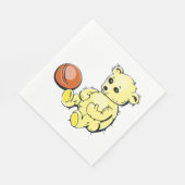 Yellow Teddy Bear Servet (Hoek)