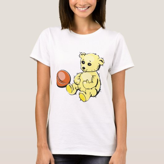 Yellow Teddy Bear T-shirt (Voorkant)