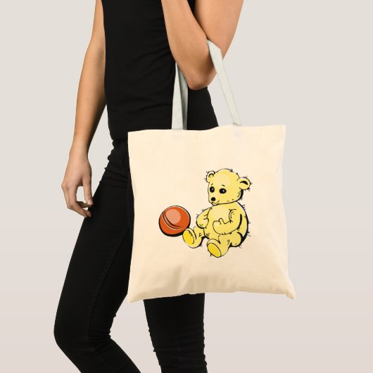 Yellow Teddy Bear Tote Bag (Voorkant (product))