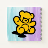 Yellow Teddy Trouble Notitieboek (Achterkant)